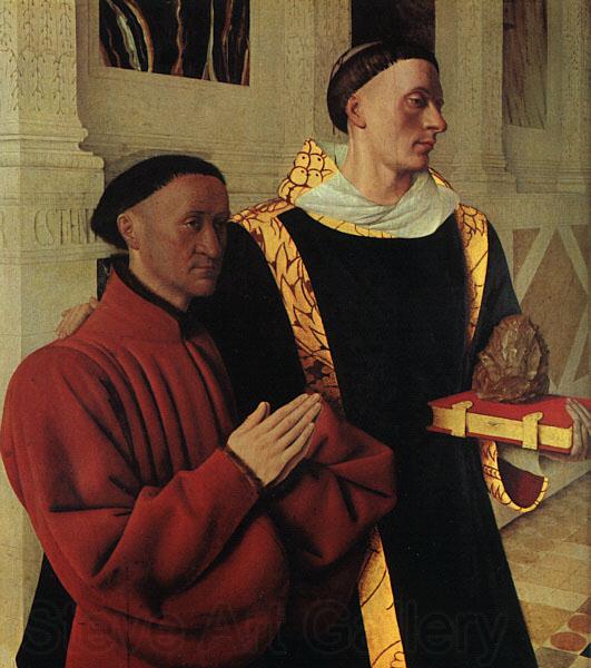 Jean Fouquet Etienne Chevalier and Saint Stephen Norge oil painting art